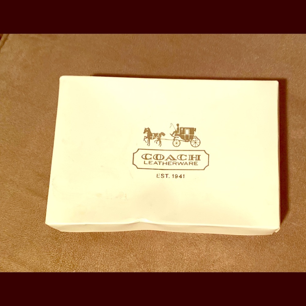 Coach wallet white/blue